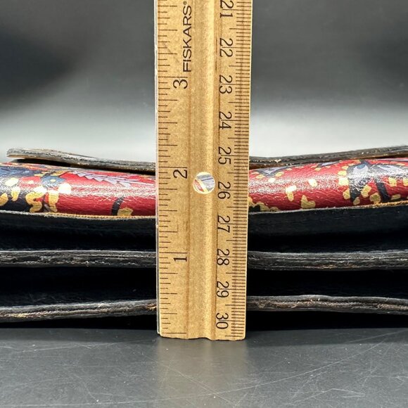 Patricia Nash Floral Leather Crossbody Shoulder Bag Purse Removable Strap Clutch - Picture 10 of 12